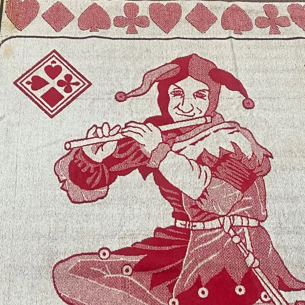 VTG, AN EXCLUSIVE INPOT Joker Red and White Textured Beach Towel Size 75X35”